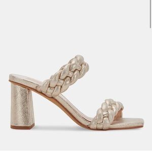 Dolce Vita Metallic Braided Heels